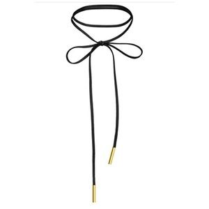 Black long necklace/choker